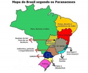 mapa do brasil paranaenses