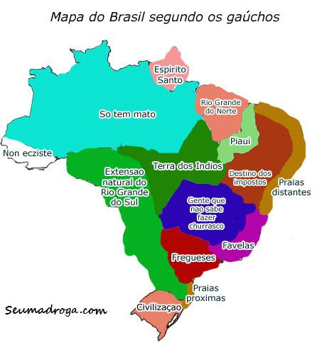 mapa do brasil segundo os gauchos
