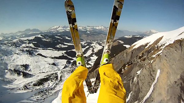 GoPro Avalanche Cliff Jump with Matthias Giraud