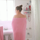 Mulher na toalha