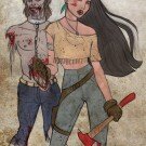 Disney characters as zombie hunters 1