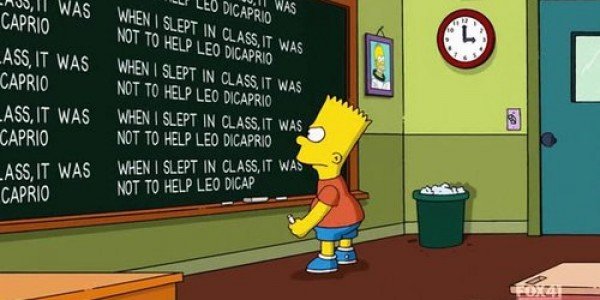 Todas as frases que o Bart escreveu na lousa na abertura dos Simpsons 2