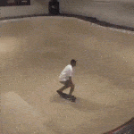 caindo de skate