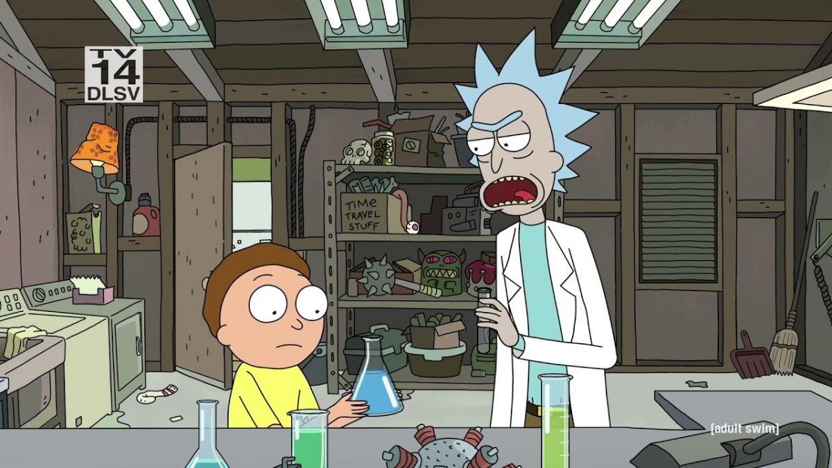 Mais uma tarde normal na garagem do Rick e Morty