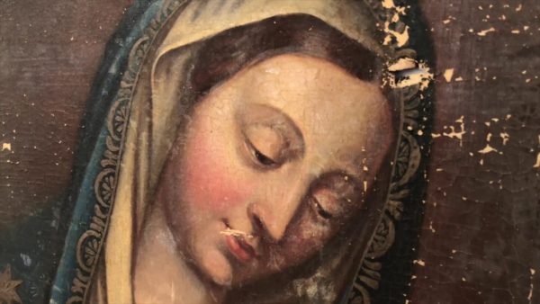 The Restoration of Mother Mary Narrated Restauração da pintura de Maria