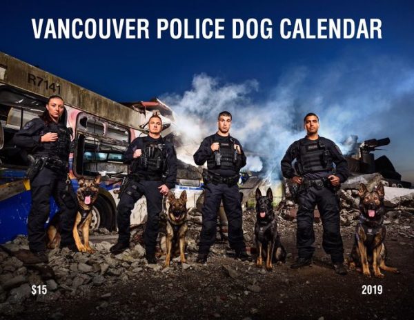 calendario da policia de Vancouver de 2019 7