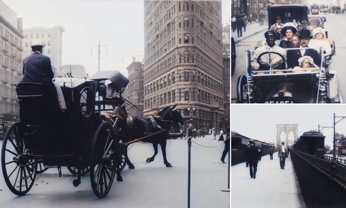 Cidade de Nova York em 1911 vídeo mostra como seria cidade em 4K