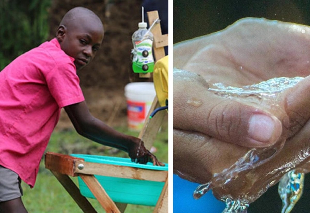 Stephen Wamukota garoto de 9 anos usa a criatividade e cria engenhoca para lavar maos e prevenir a COVID1919