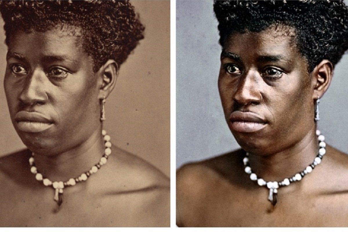 Marina Amaral artista digital restaura fotos tiradas antes da abolicao da escravidao 5