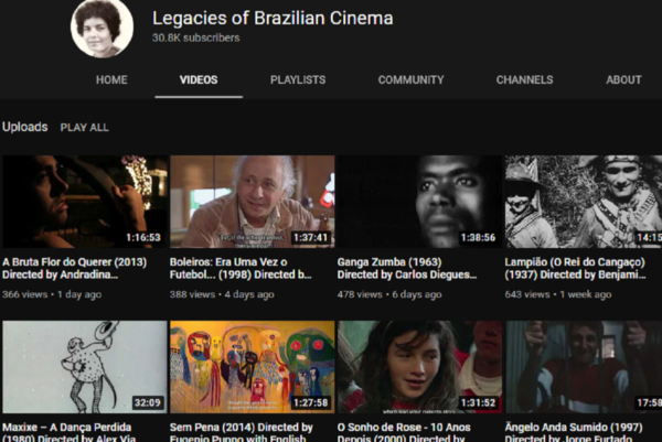 Legacies of Brazilian Cinema canal no YouTube tem mais de 400 filmes gratuitos do cinema nacional