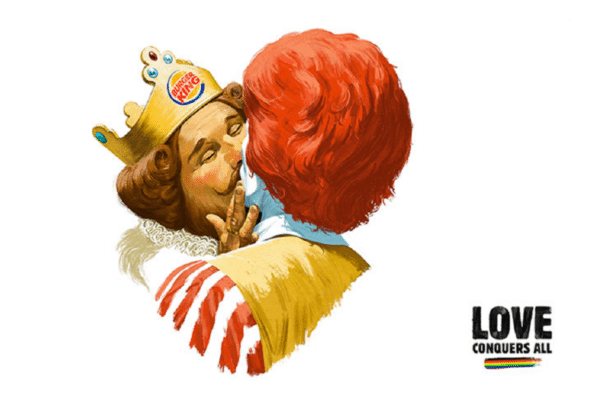 O amor supera tudo campanha do Burger King com o McDonalds chama a atencao para as celebracoes do Orgulho de Helsinque 1