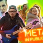 METAL IN PUBLIC Ruslan Malyshev guitarrista toca metal na rua e reacao do publico e a melhor