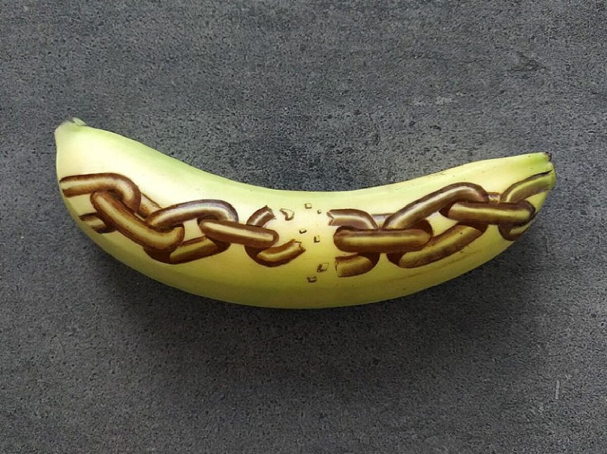 A arte na banana de Anna Chojnicka 2