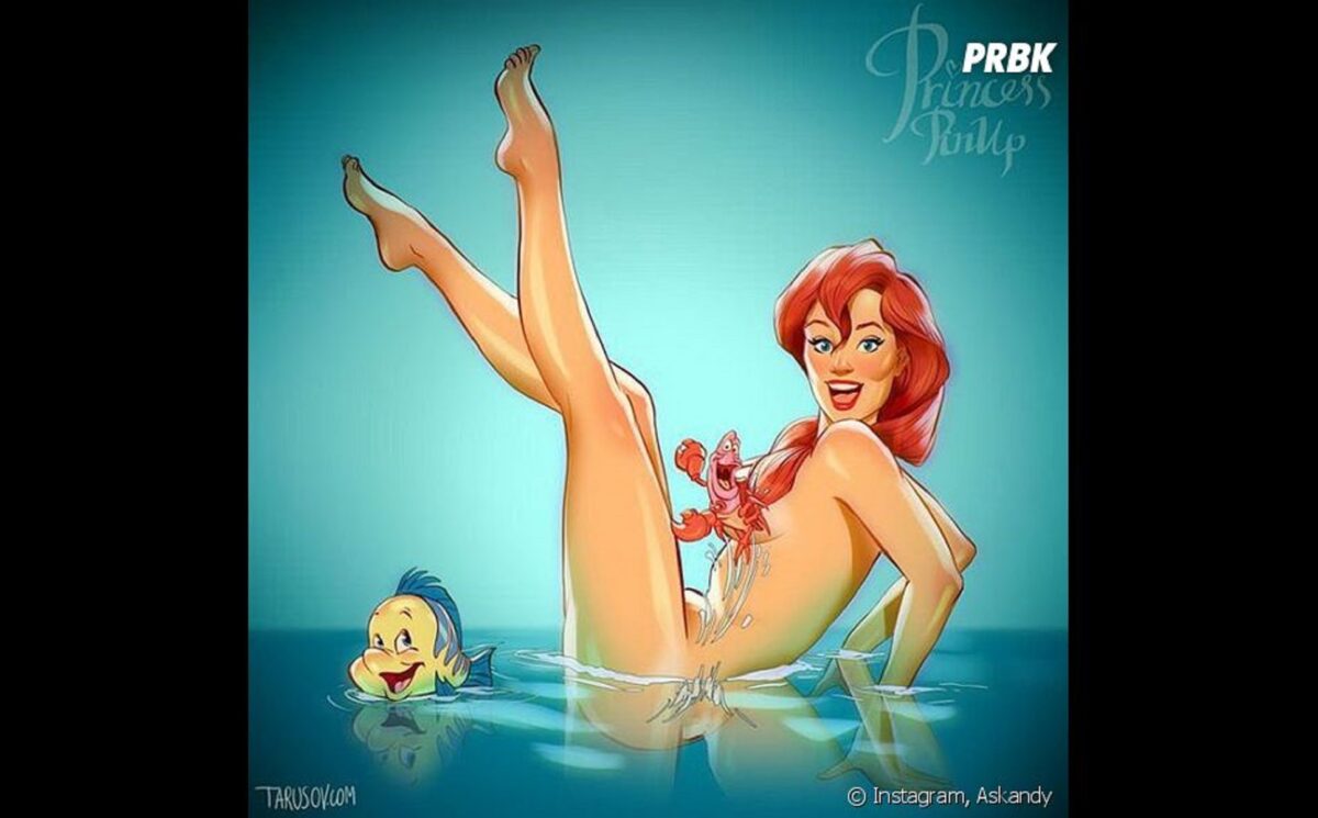 Andrew Tarusov ilustrador americano cria versao pinup de princesas da Disney 1