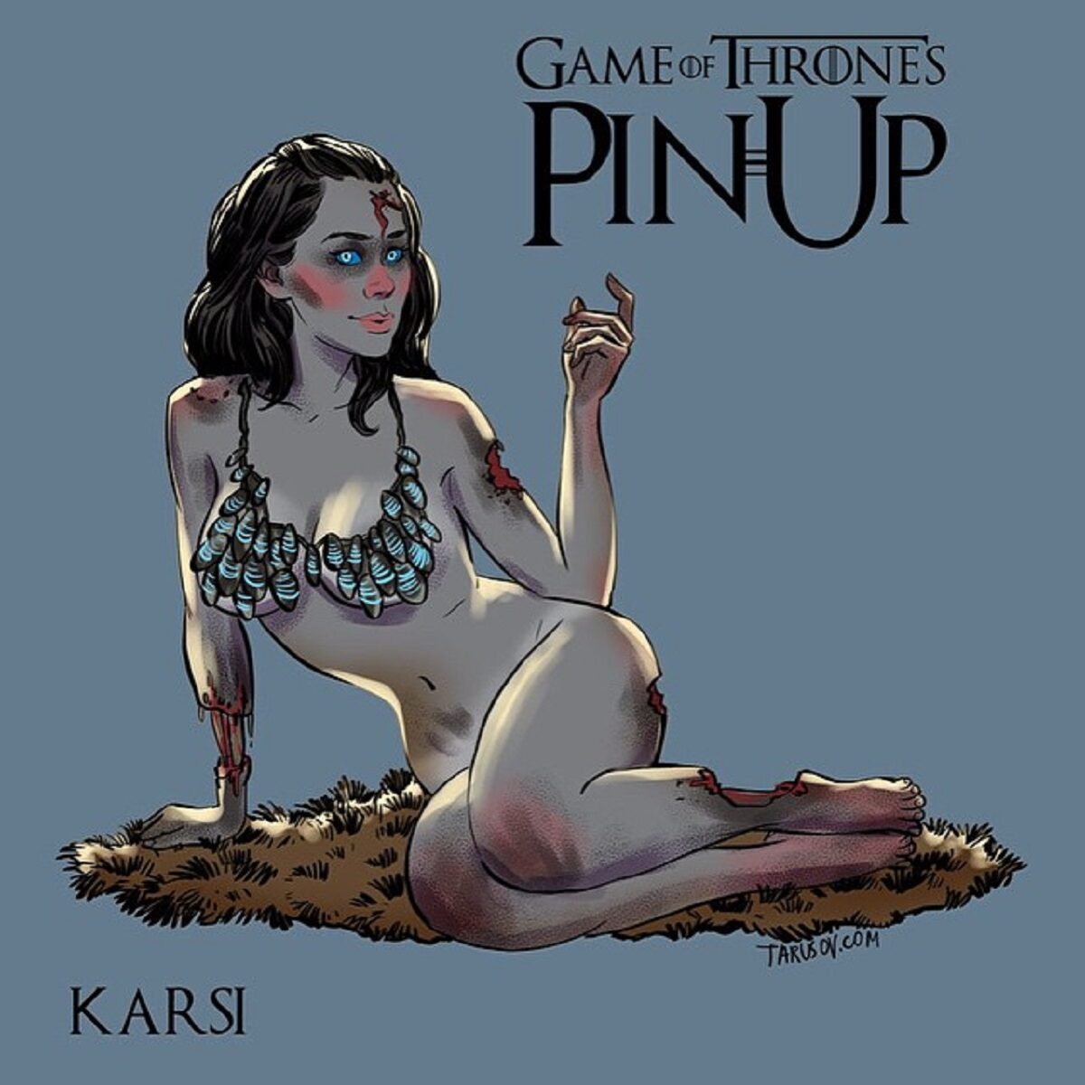 Andrew Tarusov ilustrador russo cria versao pin up de personagens de Game of Thrones 15