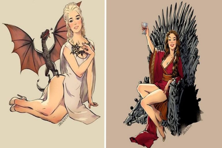 Andrew Tarusov ilustrador russo cria versao pin up de personagens de Game of Thrones 23