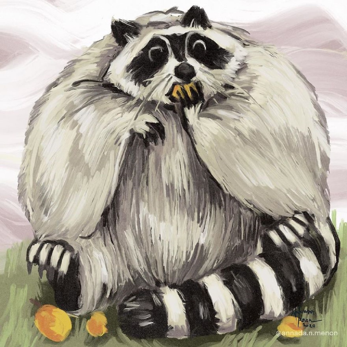 Annada N Menon ilustracoes de animais redondos e fofinhos 10