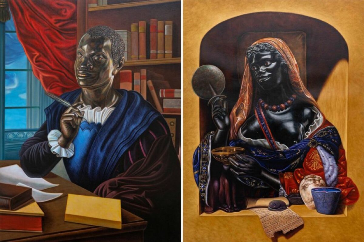 Kajahl artista americano subverte eurocentrismo racista com retratos incriveis de pessoas negras 1