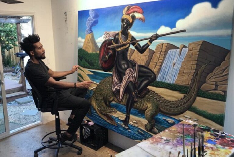 Kajahl artista americano subverte eurocentrismo racista com retratos incriveis de pessoas negras 8