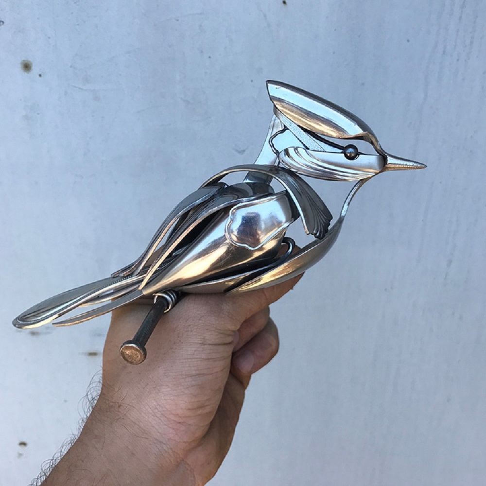 Matt Wilson artista cria esculturas de passaros com sucata 3