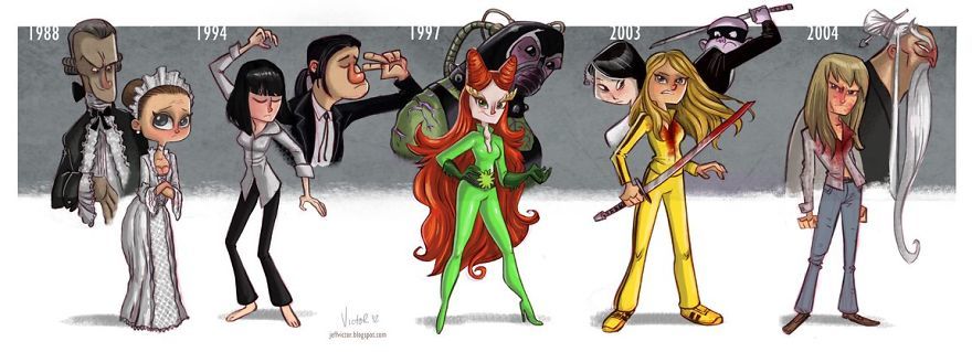 Jeff Victor: artista cria ilustrações da evolução de atores e personagens