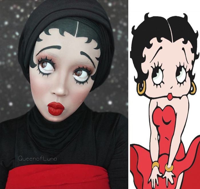 Saraswati: artista reproduz personagens da cultura pop com maquiagem