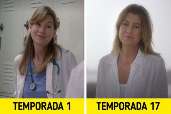 Antes e depois de personagens de Greys Anatomy 50