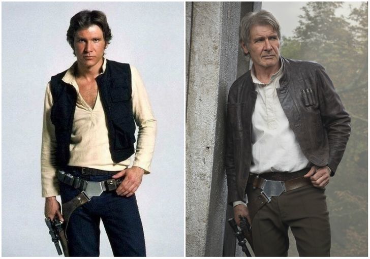 Antes e depois dos atores de Star Wars 2