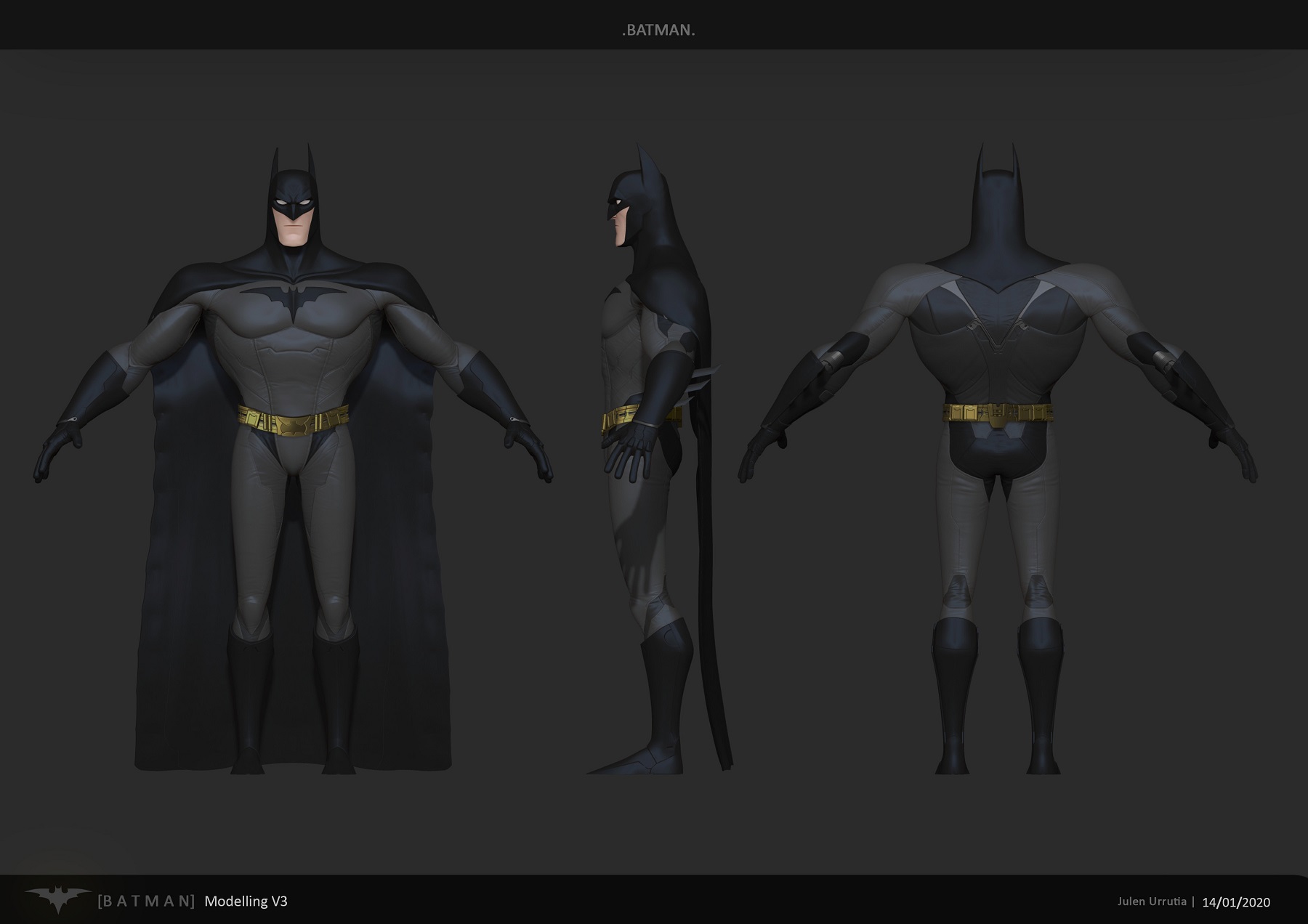 Julen Urrutia artista digital reimagina Batman atraves de computacao grafica 11