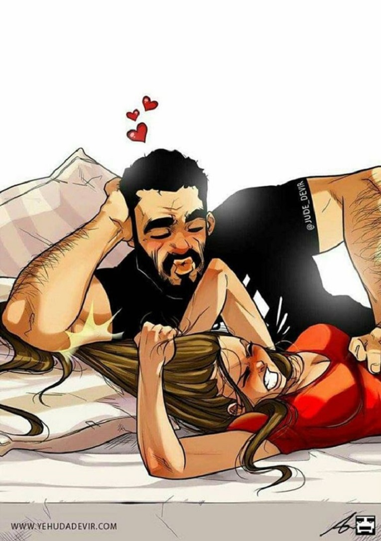 Yehuda Devir artista cria ilustracoes sobre relacionamento a dois 2
