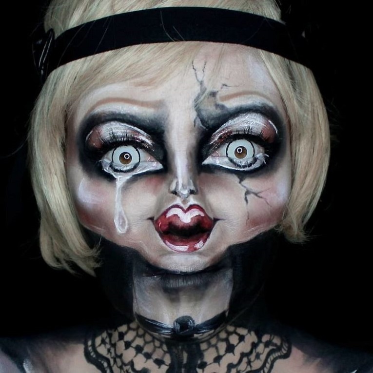 Julia Wunderlich maquiadora pinta horripilantes maquiagens de Halloween 11