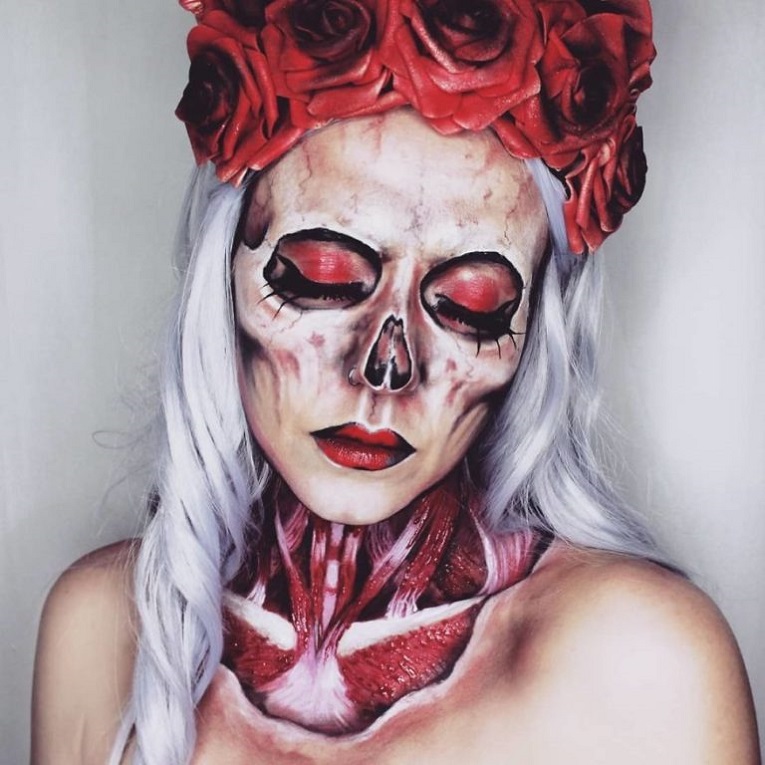 Julia Wunderlich maquiadora pinta horripilantes maquiagens de Halloween 12