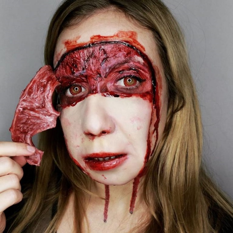 Julia Wunderlich maquiadora pinta horripilantes maquiagens de Halloween 14