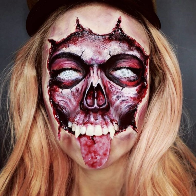 Julia Wunderlich maquiadora pinta horripilantes maquiagens de Halloween 16