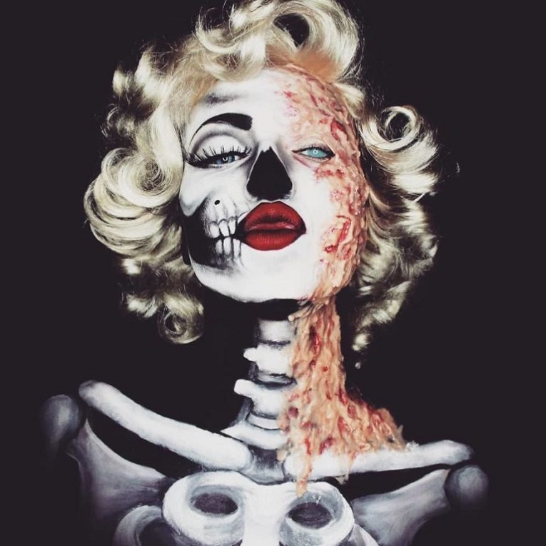 Julia Wunderlich maquiadora pinta horripilantes maquiagens de Halloween 2
