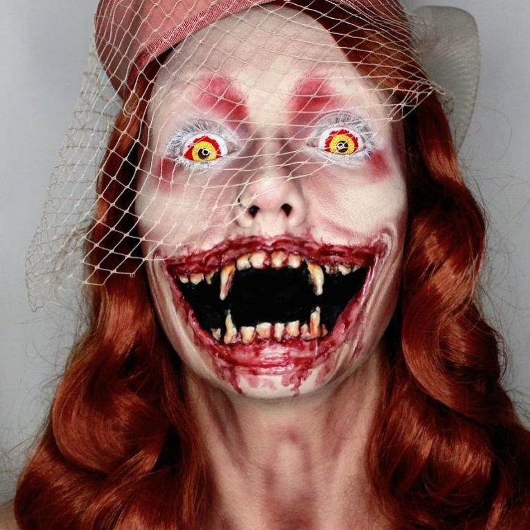 Julia Wunderlich maquiadora pinta horripilantes maquiagens de Halloween 20