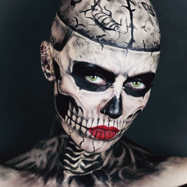 Julia Wunderlich maquiadora pinta horripilantes maquiagens de Halloween 22