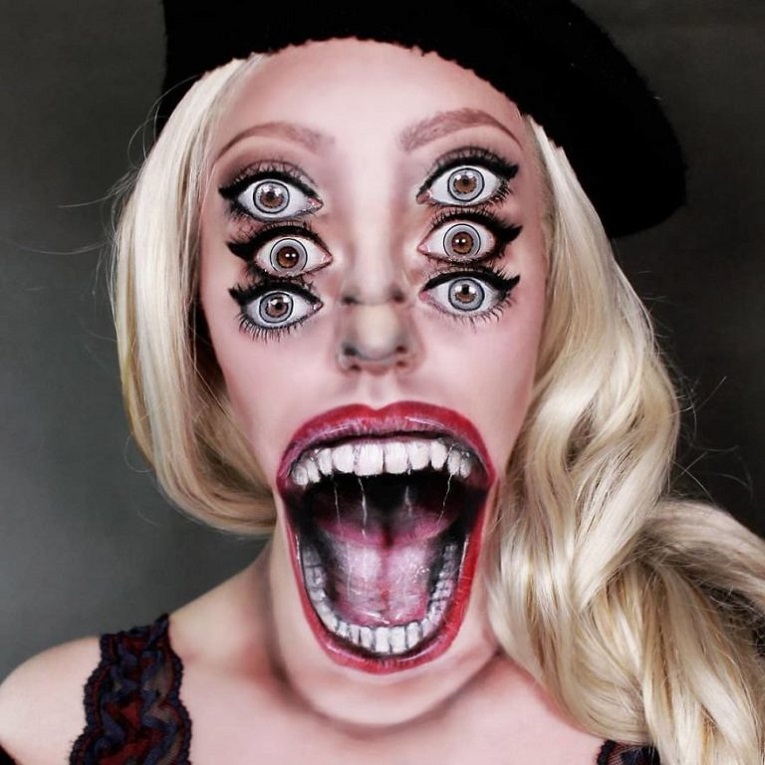 Julia Wunderlich maquiadora pinta horripilantes maquiagens de Halloween 26