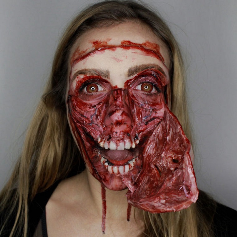 Julia Wunderlich maquiadora pinta horripilantes maquiagens de Halloween 28