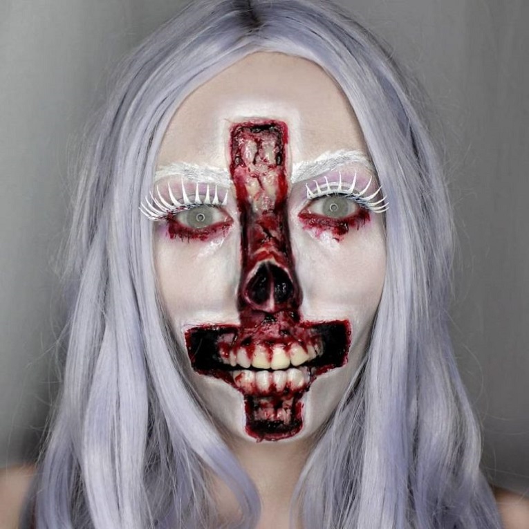 Julia Wunderlich maquiadora pinta horripilantes maquiagens de Halloween 33
