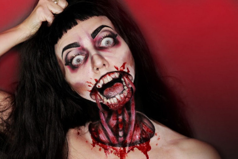 Julia Wunderlich maquiadora pinta horripilantes maquiagens de Halloween 34