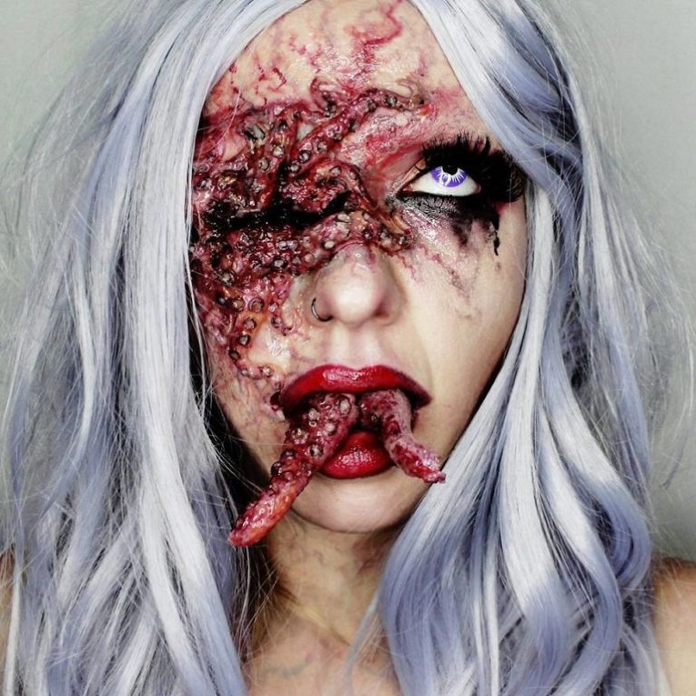 Julia Wunderlich maquiadora pinta horripilantes maquiagens de Halloween 7