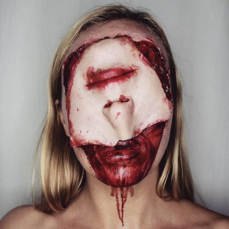 Julia Wunderlich maquiadora pinta horripilantes maquiagens de Halloween 9