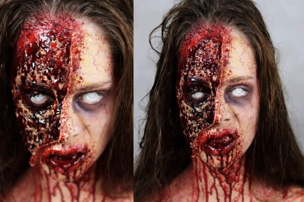 Julia Wunderlich maquiadora pinta horripilantes maquiagens de Halloween CAPA