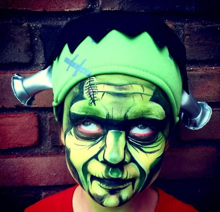 Lynn Hetherington artista faz maquiagem de Halloween em criancas 14