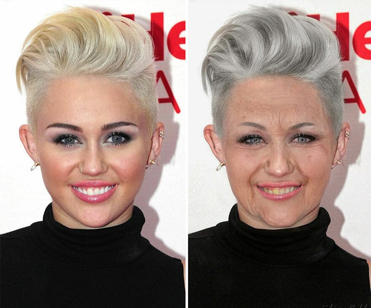 Artistas criam celebridades envelhecidas em Photoshop 12