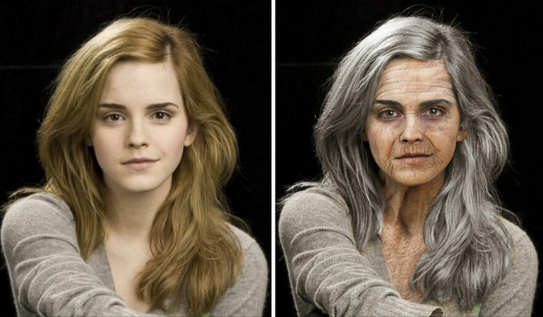 Artistas criam celebridades envelhecidas em Photoshop 15