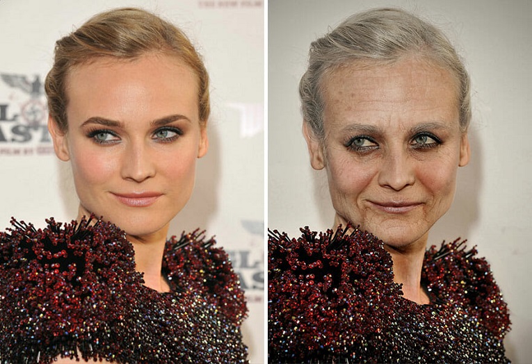 Artistas criam celebridades envelhecidas em Photoshop 16