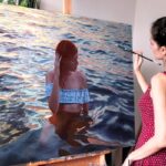 Lena Danya levou 2 anos para terminar pintura a oleo realista CAPA