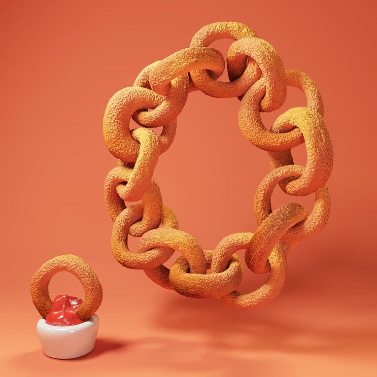 O alfabeto 3D de comida de Ben Chelouche 15